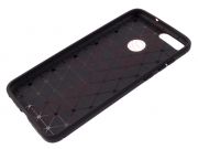 Black TPU carbon fiber effect case for Huawei P Smart / Enjoy 7S